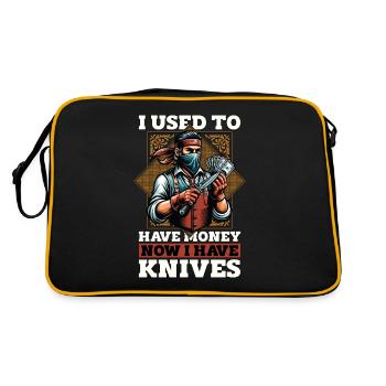 Blade Forging I Used To Have Money Blade Crafting - Retro Tasche - Schwarz/Gold - Hinten