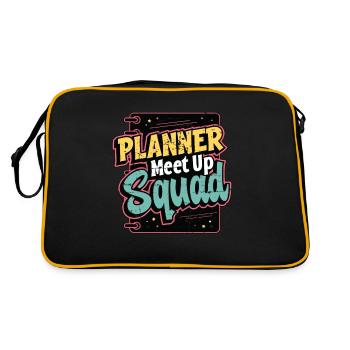 Coordinateur d’événements Organisateur de l’équipe de rencontre - Sac Retro - noir/or - Dos