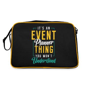 Coordinateur d’événements C’est un planificateur d’événements - Sac Retro - noir/or - Dos