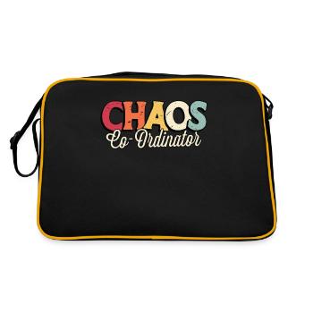 Coordinateur d’événements Coordinateur du chaos Planificateur - Sac Retro - noir/or - Dos
