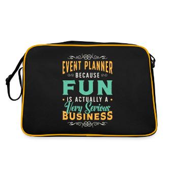 Coordinateur d’événements Planificateur d’événements Parce que Planification - Sac Retro - noir/or - Dos