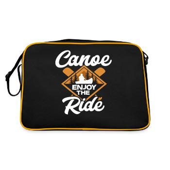 Canoe Sport Hobby Boat Water - Retro Bag - black/gold - Back