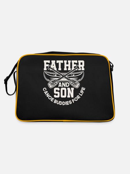Father Son Canoe Life - Retro Bag - black/gold - Back