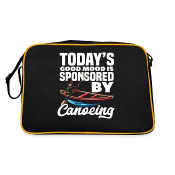 Canoe Happy Sport Paddle Boat - Retro Bag - black/gold - Back