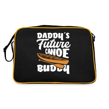 Dad's Future Canoe Boyfriend Kids Child - Retro Bag - black/gold - Back