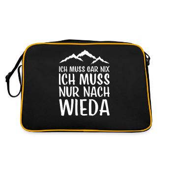 Wieda I Harz Brocken Brockenbahn Walpurgis for - Sac Retro - noir/or - Dos