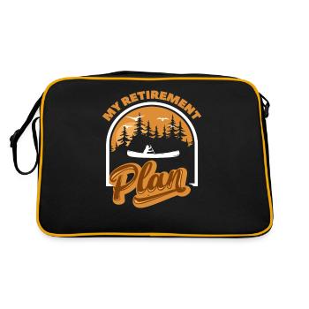 Mon régime de retraite en canot - Sac Retro - noir/or - Dos