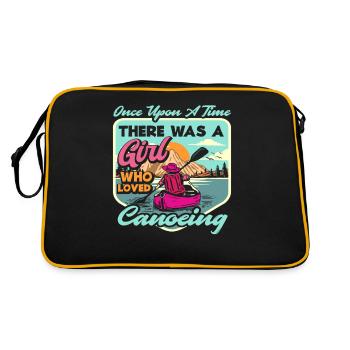 Girl That Canoe Loves Canoe - Retro Bag - black/gold - Back