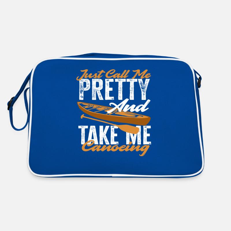 Kanufahrer Kanu Paddel Boot Geschenkidee Retro Tasche
