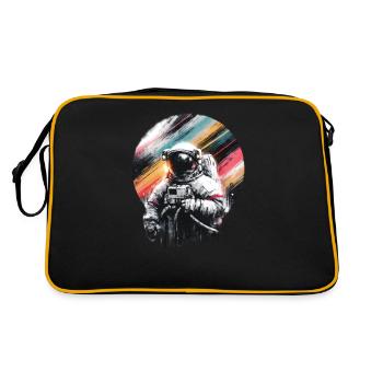 Greifen Sie Nach Den Sternen Mit Unserem - Retro Tasche - Schwarz/Gold - Hinten