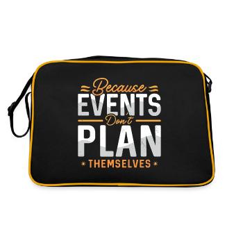 Coordinateur d’événements Parce que l’organisateur d’événements - Sac Retro - noir/or - Dos