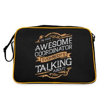 Events Coordinator I'm That Awesome Event Manager - Retro Bag - black/gold - Back