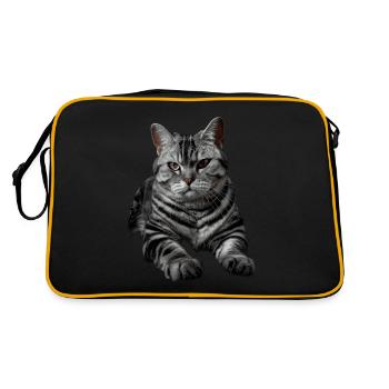 American Shorthair - Sac Retro - noir/or - Dos