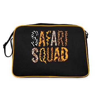 Safari Squad Adventurous Animal Patterns - Retro Bag - black/gold - Back