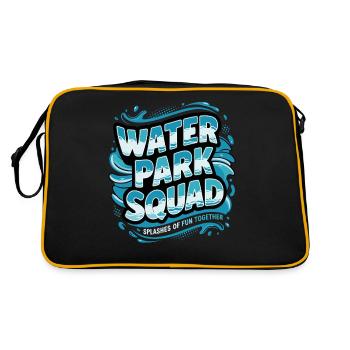 Water Park Squad - Splashes Of Fun Together - Retro Bag - black/gold - Back