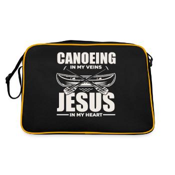 Canoe Jesus Christian Christians - Retro Bag - black/gold - Back