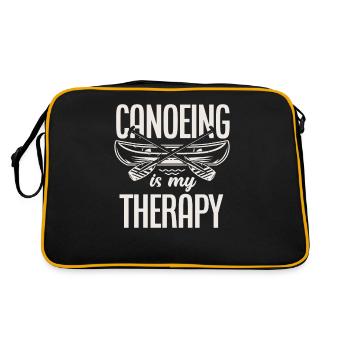 Canoe is my therapy - Retro Bag - black/gold - Back