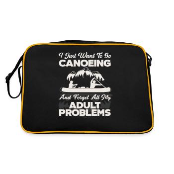 Canoe Adult Saying - Retro Bag - black/gold - Back