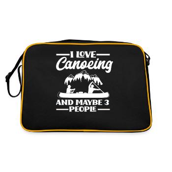 Dear Canoe Canoeists - Retro Bag - black/gold - Back