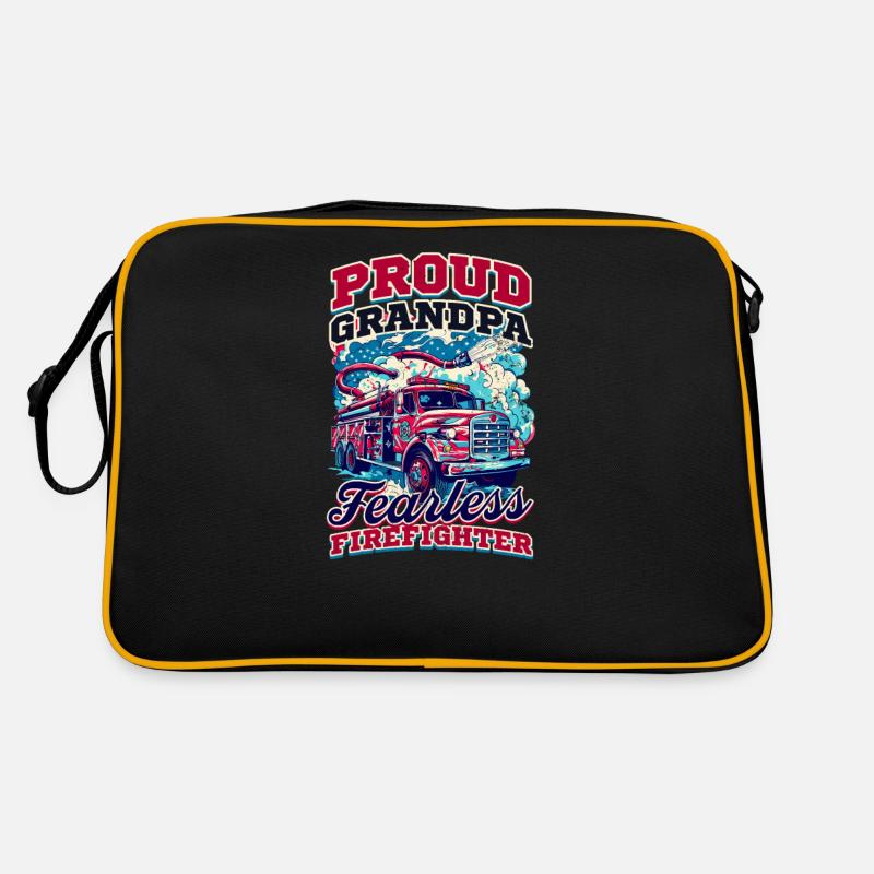 Grand-père pompier pompier intrépide Sac Retro