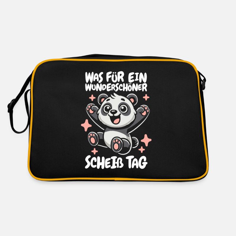Panda Géant Panda Ours Belle Journée Sac Retro