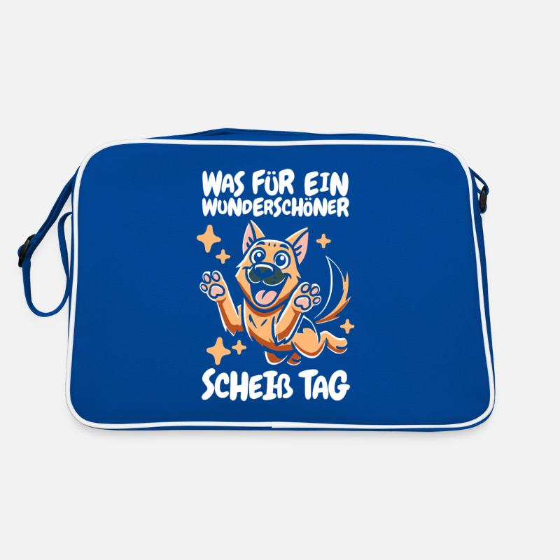 Schäferhund Wunderschöner Tag Retro Tasche