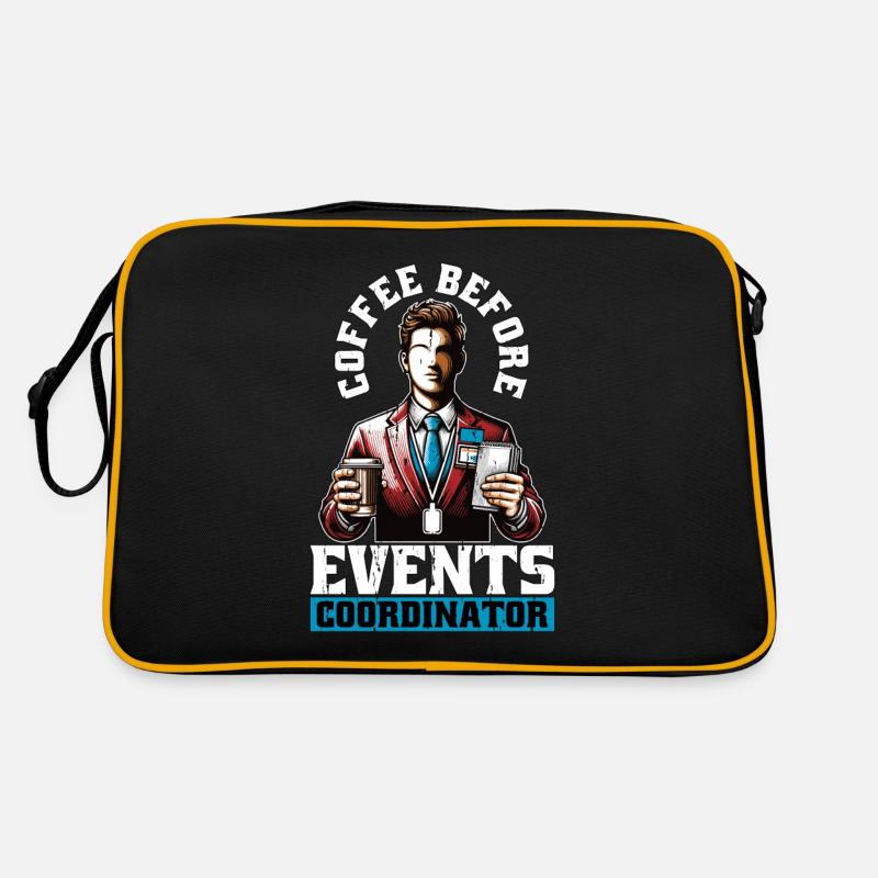Events Coordinator Coffee Organizer Coffee Lover Retro Tasche