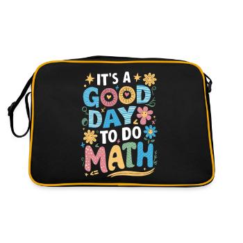 It's a good day for math teachers - Retro Bag - black/gold - Back