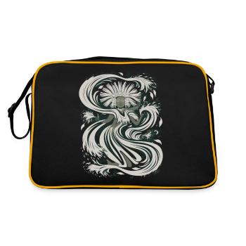 Dieu aztèque mythologie aztèque Chalchiuhtotolin - Sac Retro - noir/or - Dos