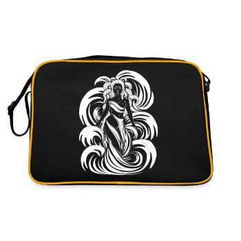 Dieu aztèque mythologie aztèque Chalchiuhtotolin - Sac Retro - noir/or - Dos