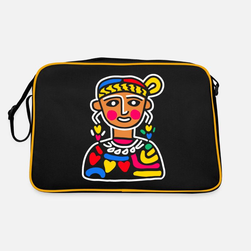 Aztec God Ancient Mythology Coatlicue Colorful Retro Bag