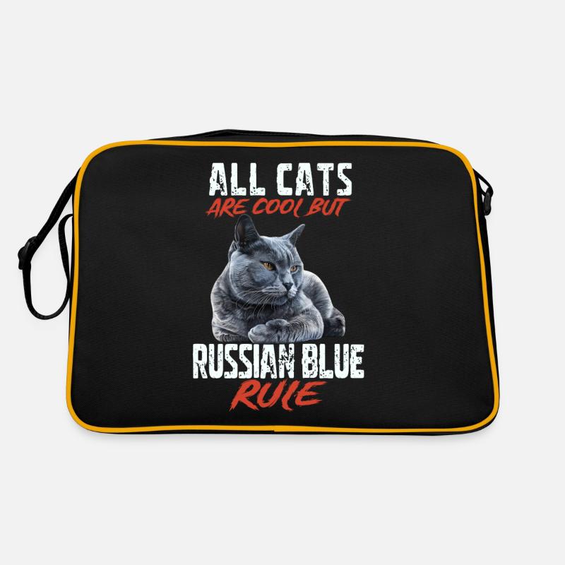 Bleu russe Sac Retro