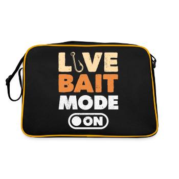 Drôle d’amateur de poisson-chat poisson à tête plate - Sac Retro - noir/or - Dos