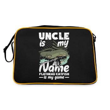 Drôle d’amateur de poisson-chat poisson à tête plate - Sac Retro - noir/or - Dos