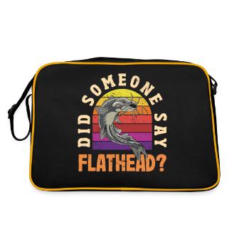 Drôle d’amateur de poisson-chat poisson à tête plate - Sac Retro - noir/or - Dos