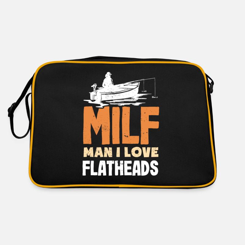 Funny catfish lover flathead fish Retro Bag
