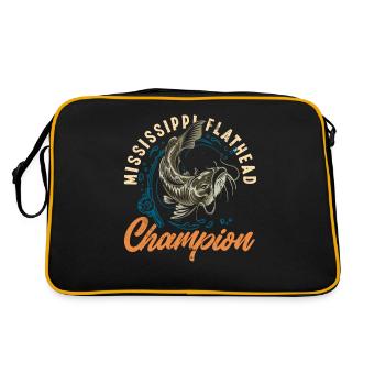 Drôle d’amateur de poisson-chat poisson à tête plate - Sac Retro - noir/or - Dos
