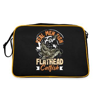 Drôle d’amateur de poisson-chat poisson à tête plate - Sac Retro - noir/or - Dos