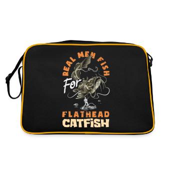 Drôle d’amateur de poisson-chat poisson à tête plate - Sac Retro - noir/or - Dos