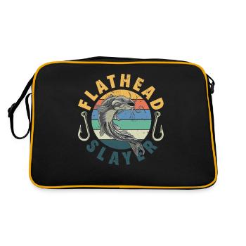 Drôle d’amateur de poisson-chat poisson à tête plate - Sac Retro - noir/or - Dos