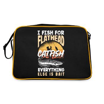 Drôle d’amateur de poisson-chat poisson à tête plate - Sac Retro - noir/or - Dos