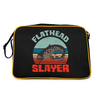 Drôle d’amateur de poisson-chat poisson à tête plate - Sac Retro - noir/or - Dos