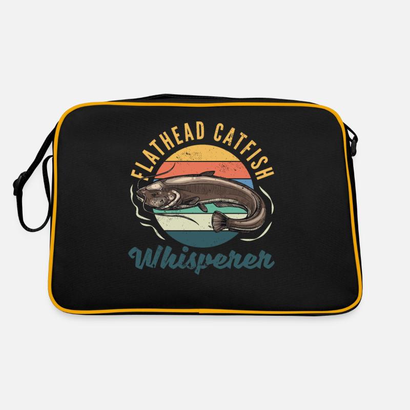 Funny catfish lover flathead fish Retro Bag