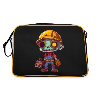 Pipe fitters Halloween - Retro Bag - black/gold - Back