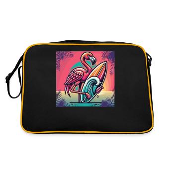 Ride the waves in style with our Surf - Retro Bag - black/gold - Back