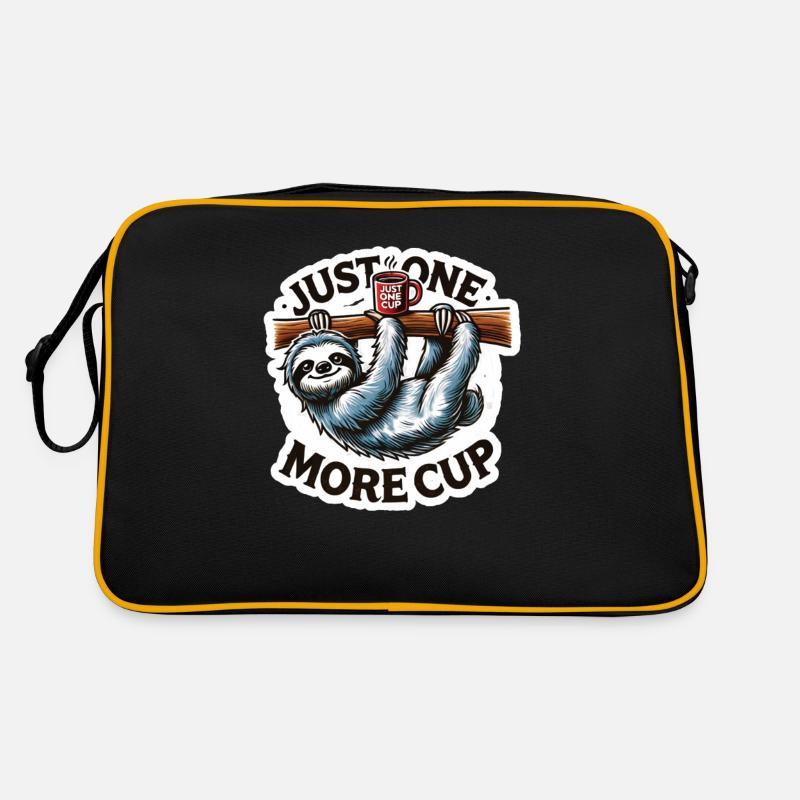 Nur Noch Eine Tasse Kaffee Retro Tasche