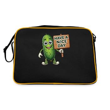 Have A Nice Day - Retro Bag - black/gold - Back