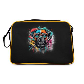 Faites passer le style au niveau supérieur avec notre Cool Dog - Sac Retro - noir/or - Dos