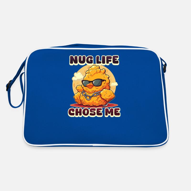 Chicken Nugget Nug Das Leben hat mich ausgewählt Retro Tasche