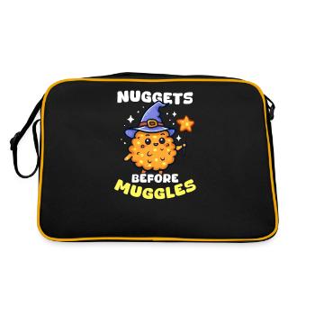 Chicken Nugget Nuggets Before Muggles - Retro Bag - black/gold - Back